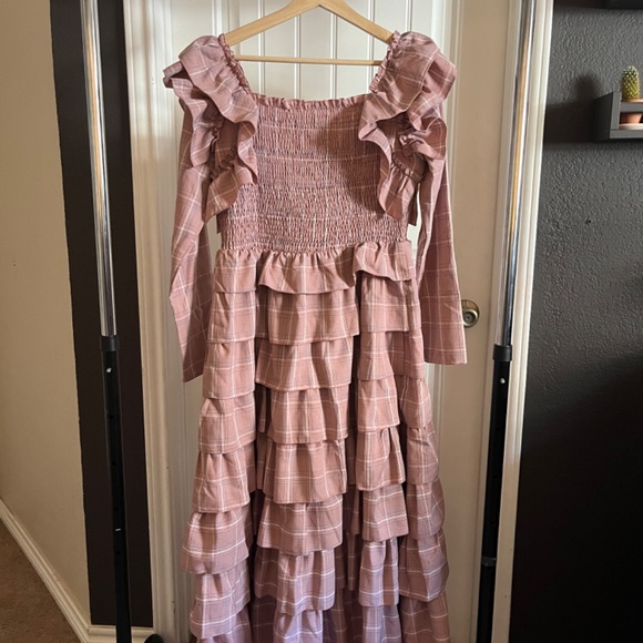 JessaKae Whimsy Dress in Red Plaid NWOT size L - Picture 3 of 6